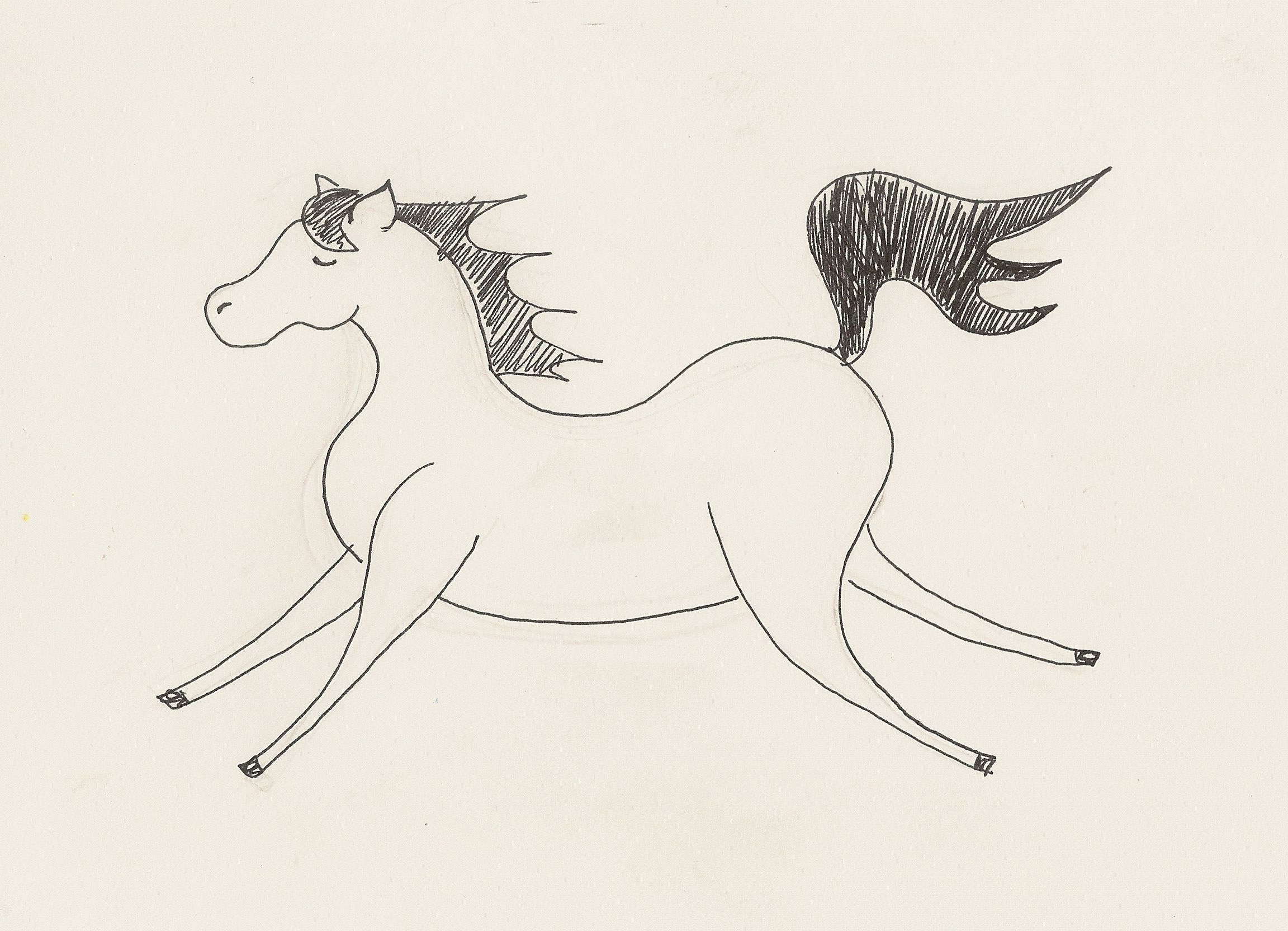 2304x1664 drawing of horses for kids and horse drawing kids horses for kids - Horse Drawing For Kids