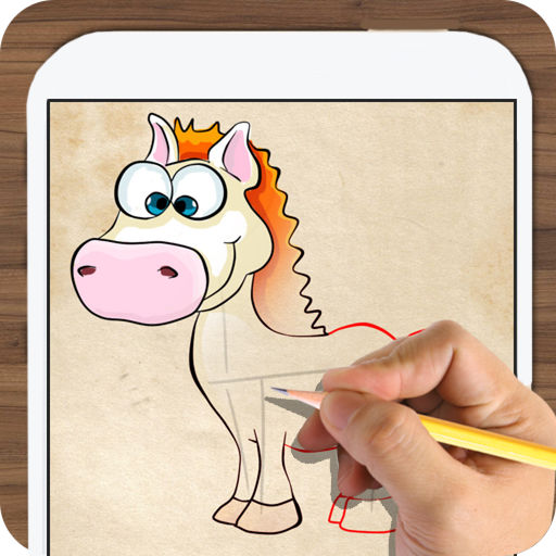 512x512 Drawing Horse - Horse Drawing Game