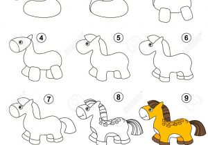 300x210 Horse Drawing For Kids Step - Horse Drawing Game
