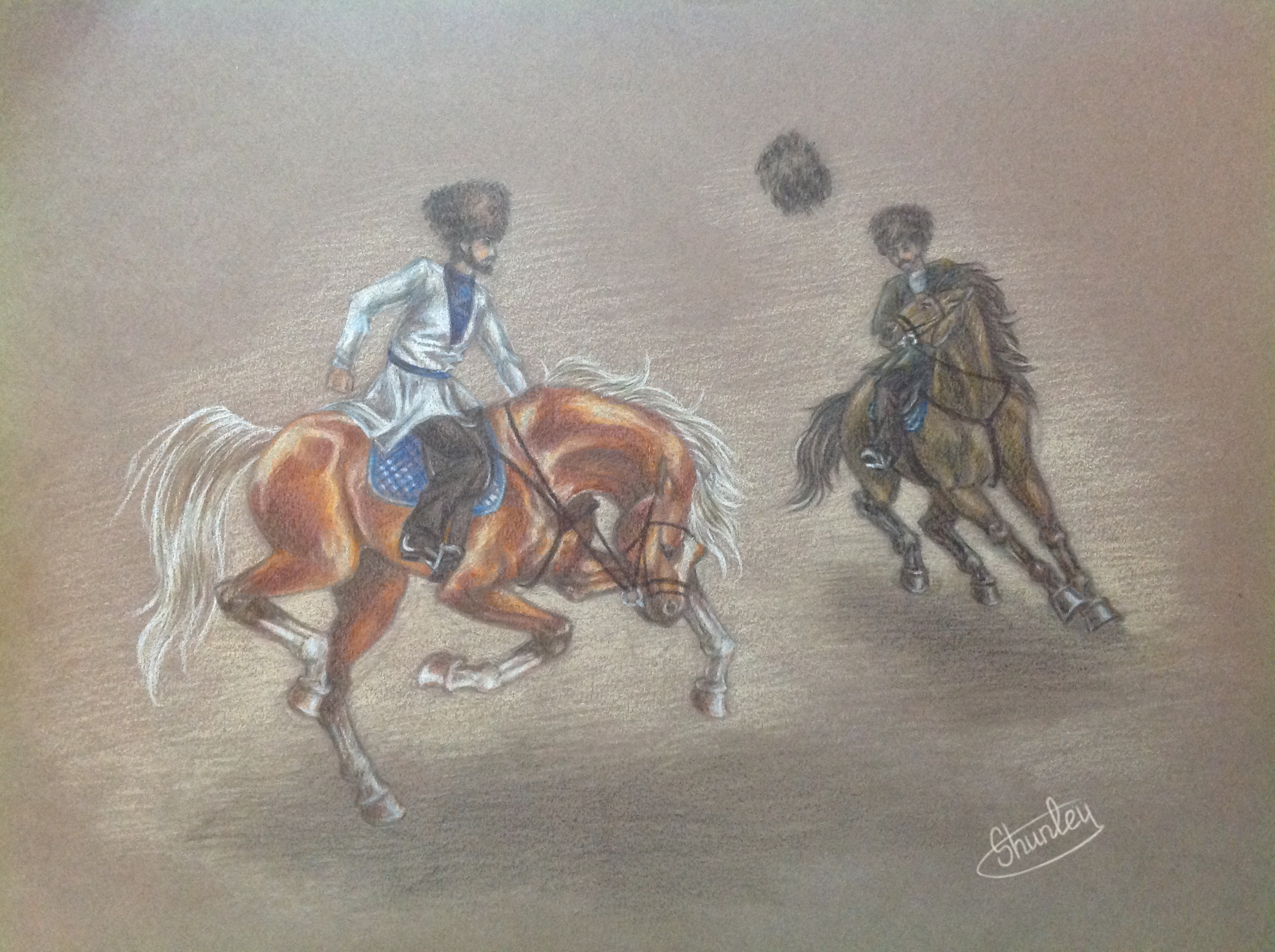 2592x1936 sur papakh is a national azerbaijan game it is often called horse - Horse Drawing Game