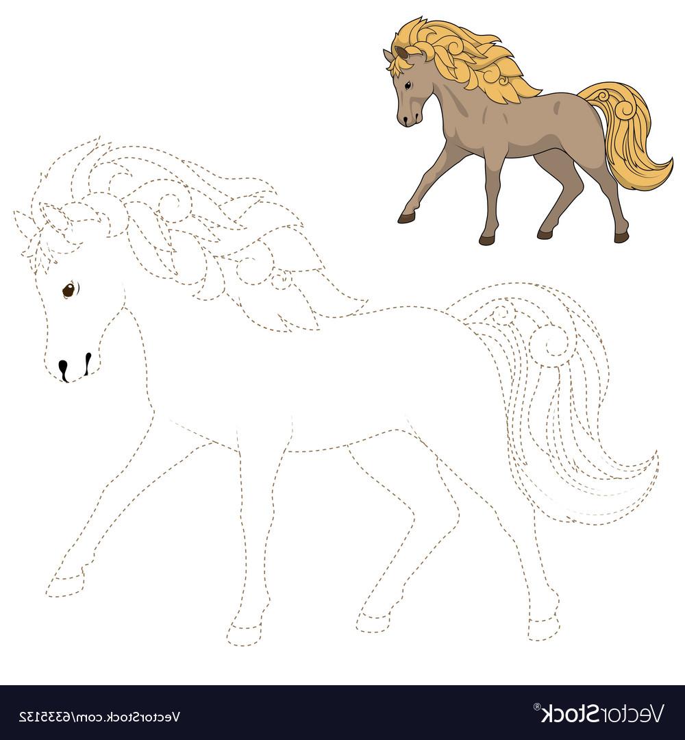 1000x1080 best connect dots to draw wild horse educational game vector images - Horse Drawing Game