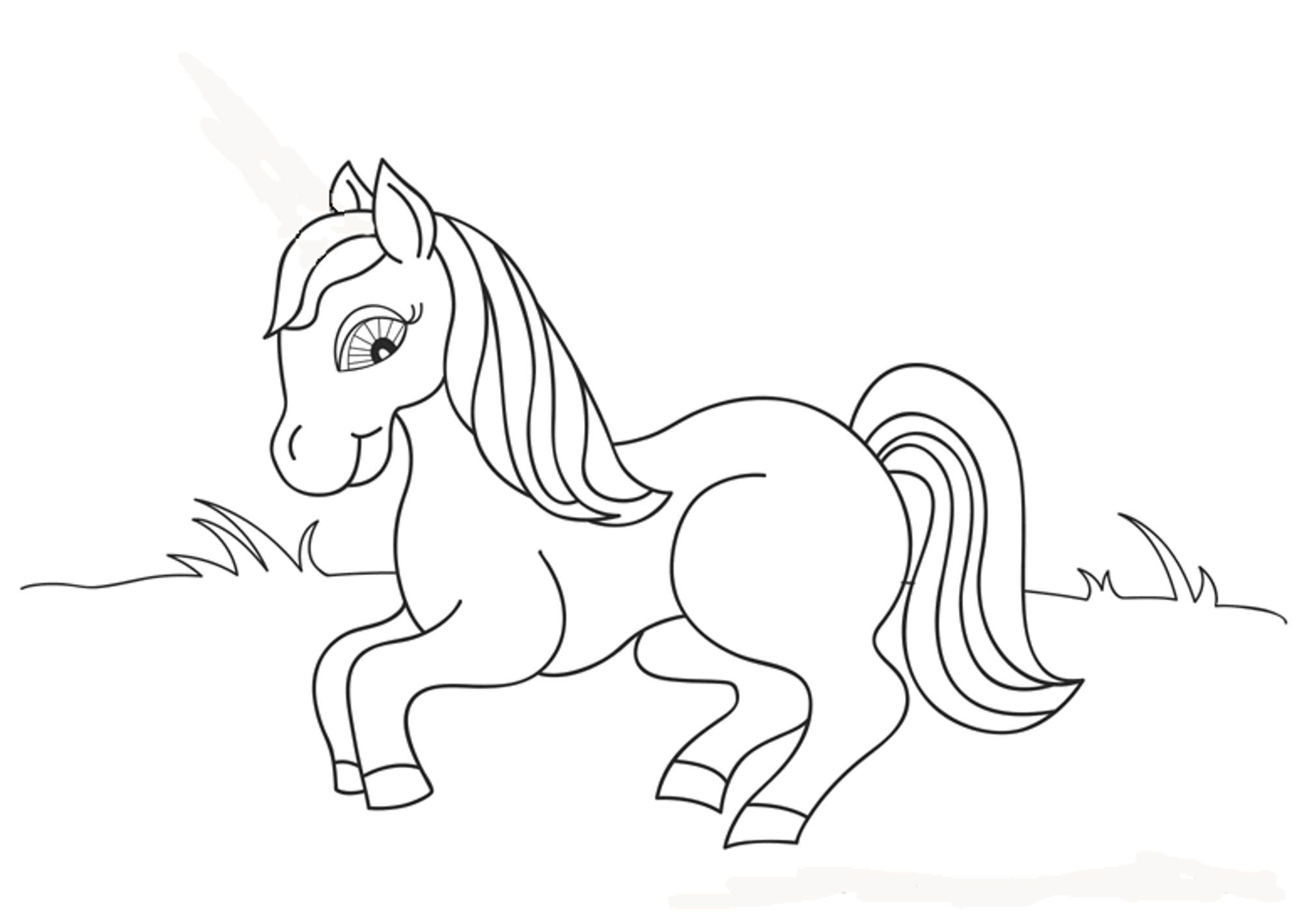 2000x1419 Fun Horse Coloring Pages For Your Kids Printable - Horse Drawing Pages