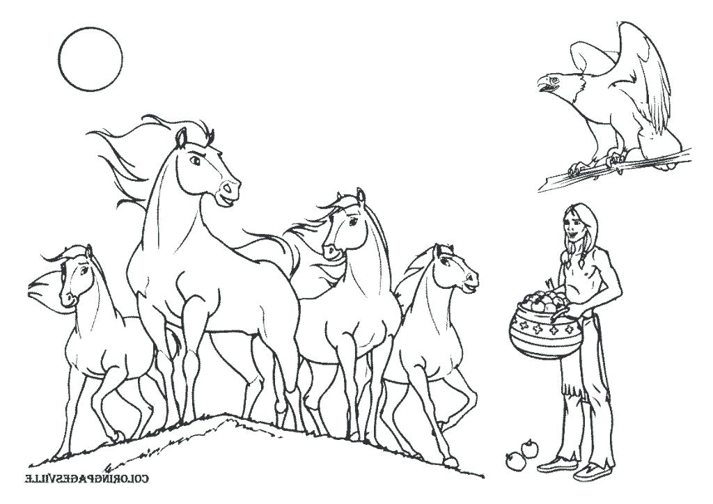 1024x724 Spirit Horse Drawing Coloring Pages Print Pictures To For Free - Horse Drawing Pages