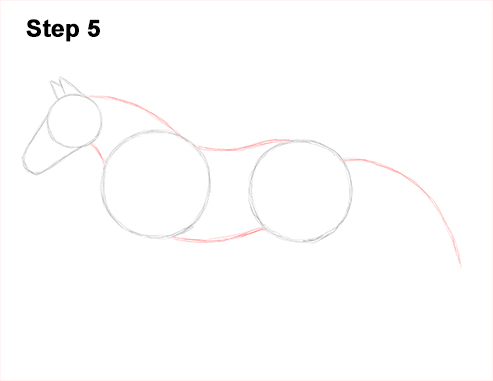 493x381 how to draw a horse running - Horse Drawing Running