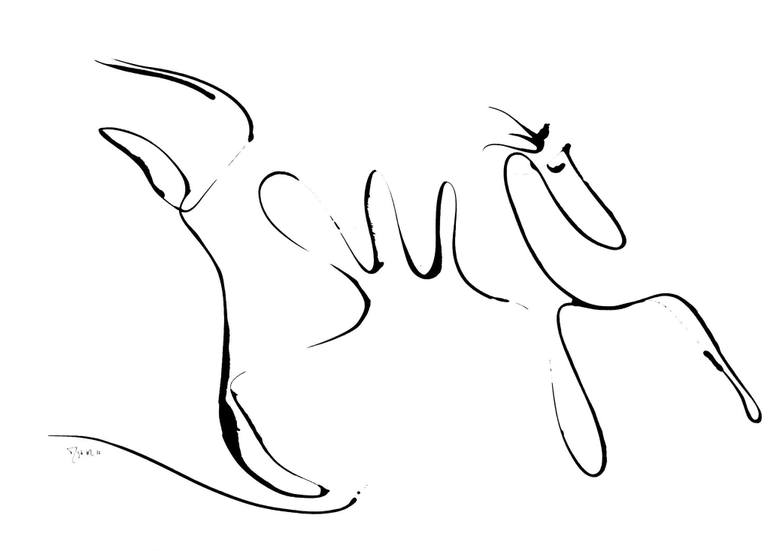 770x551 running horse drawing - Horse Drawing Running