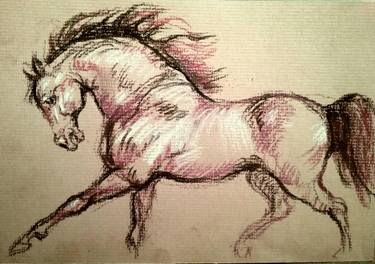 375x264 horse running drawing - Horse Drawing Running
