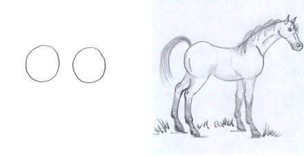 442x227 Horse Drawing Made Fun And Simple - Horse Drawing Step By Step