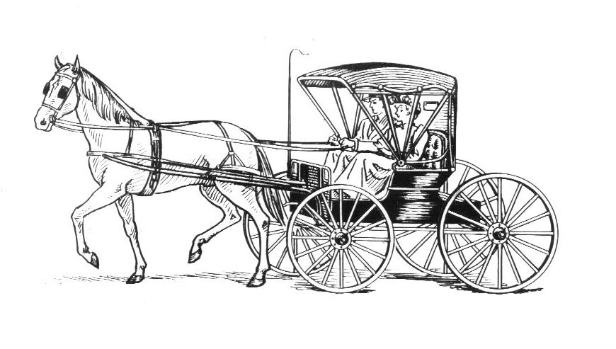 870x493 Drawn Horse Carriage - Horse Drawn Carriage Drawing