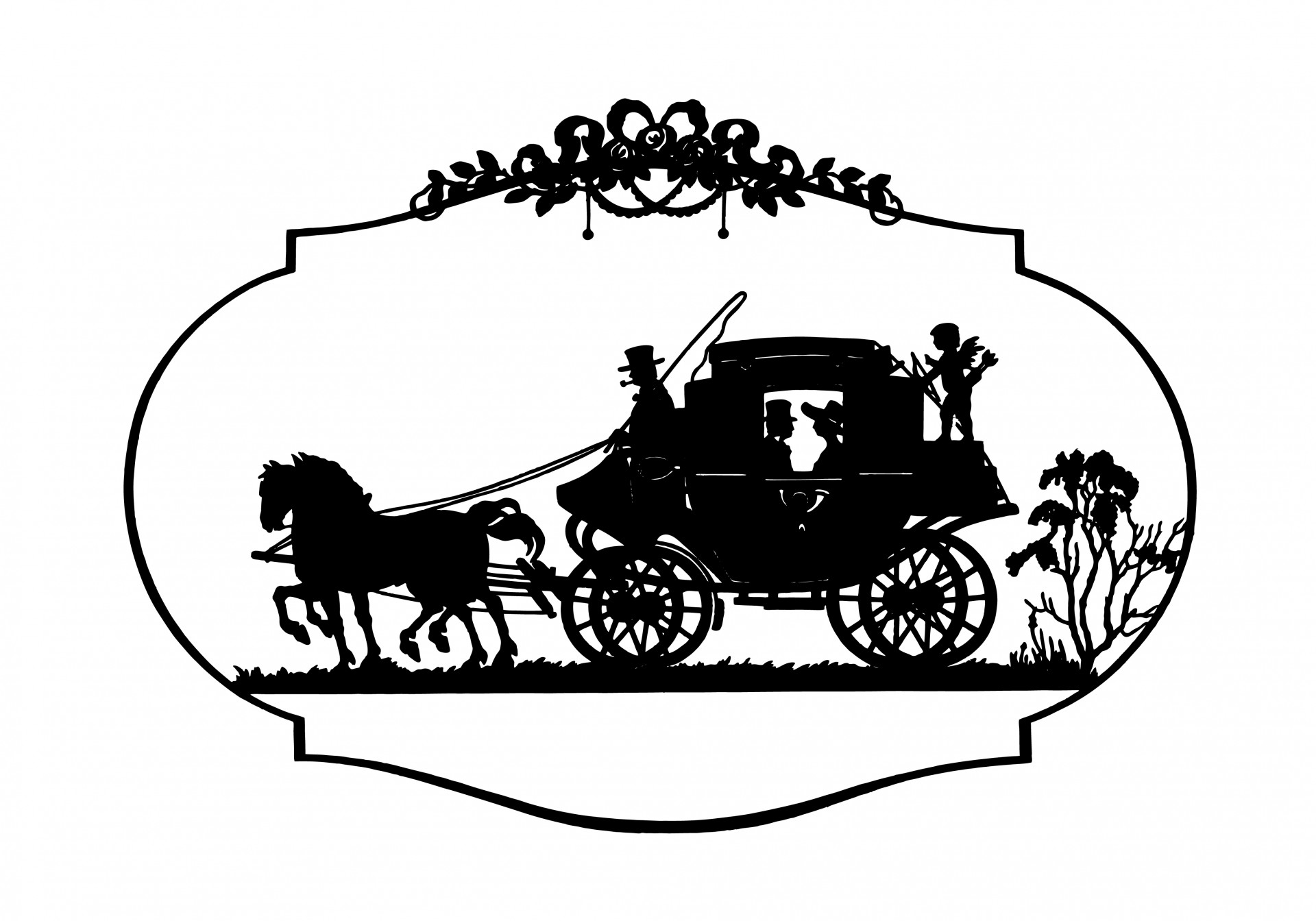 1920x1344 horse drawn carriage clipart carriage drawing - Horse Drawn Carriage Drawing