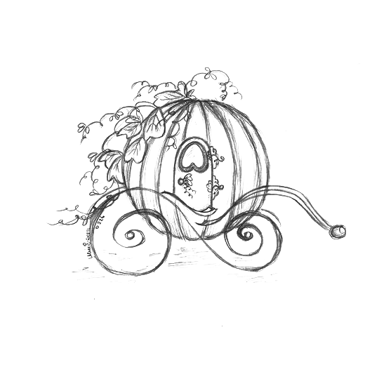 540x540 Cart Drawing Cinderella Transparent Png Clipart Free Download - Horse Drawn Carriage Drawing