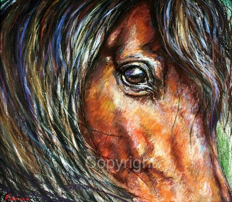 794x690 horse eye drawing original horse painting horse etsy - Horse Eye Drawing