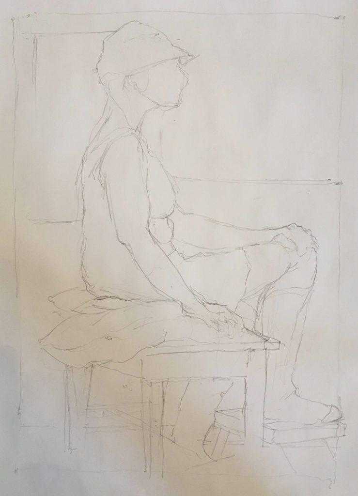 739x1024 Back - Horse Figure Drawing