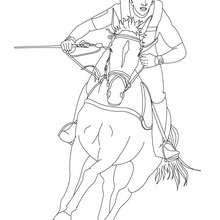 220x220 Jockey On A Galloping Horse Coloring Pages - Horse Galloping Drawing