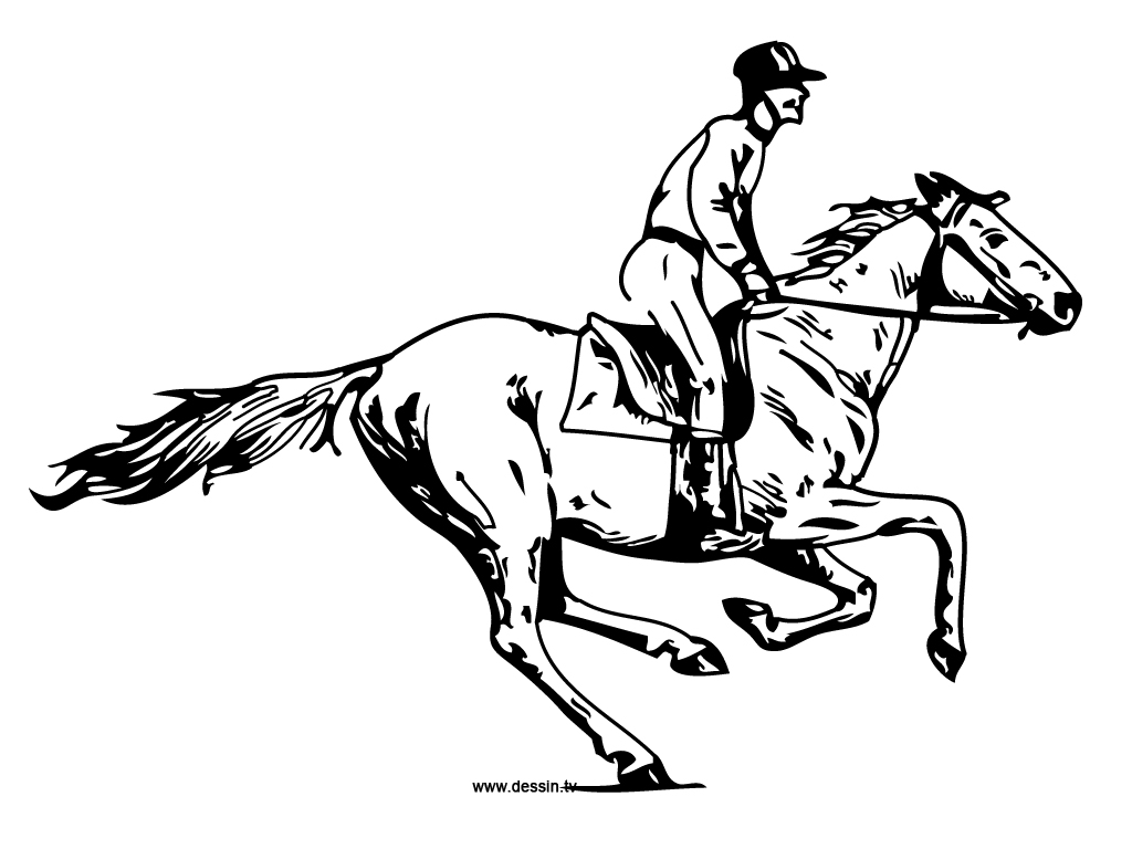 1024x768 Coloring Galloping Horse - Horse Galloping Drawing
