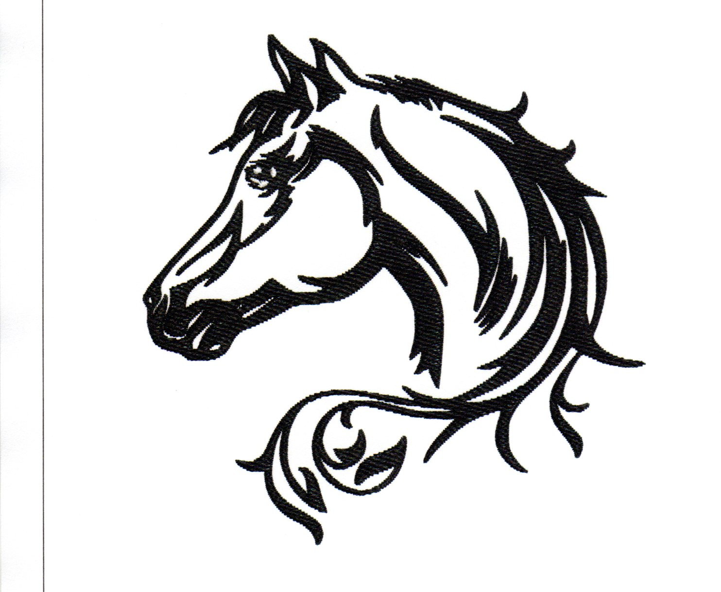 Horse Picture Outline - Picture Of Horse