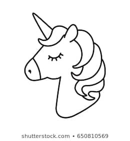 Free Free Unicorn Head Outline Svg 405 SVG PNG EPS DXF File