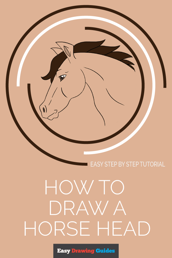 600x900 How To Draw A Horse's Head Easy Drawing Guides - Horse Head Drawing Tutorial