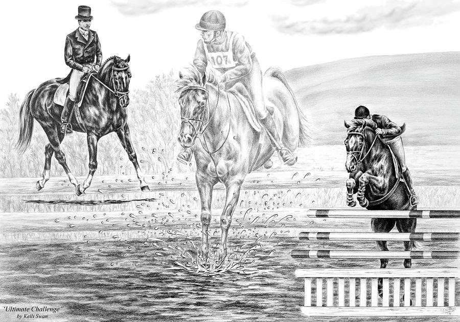 Horse Jumping Drawing at PaintingValley.com | Explore collection of ...