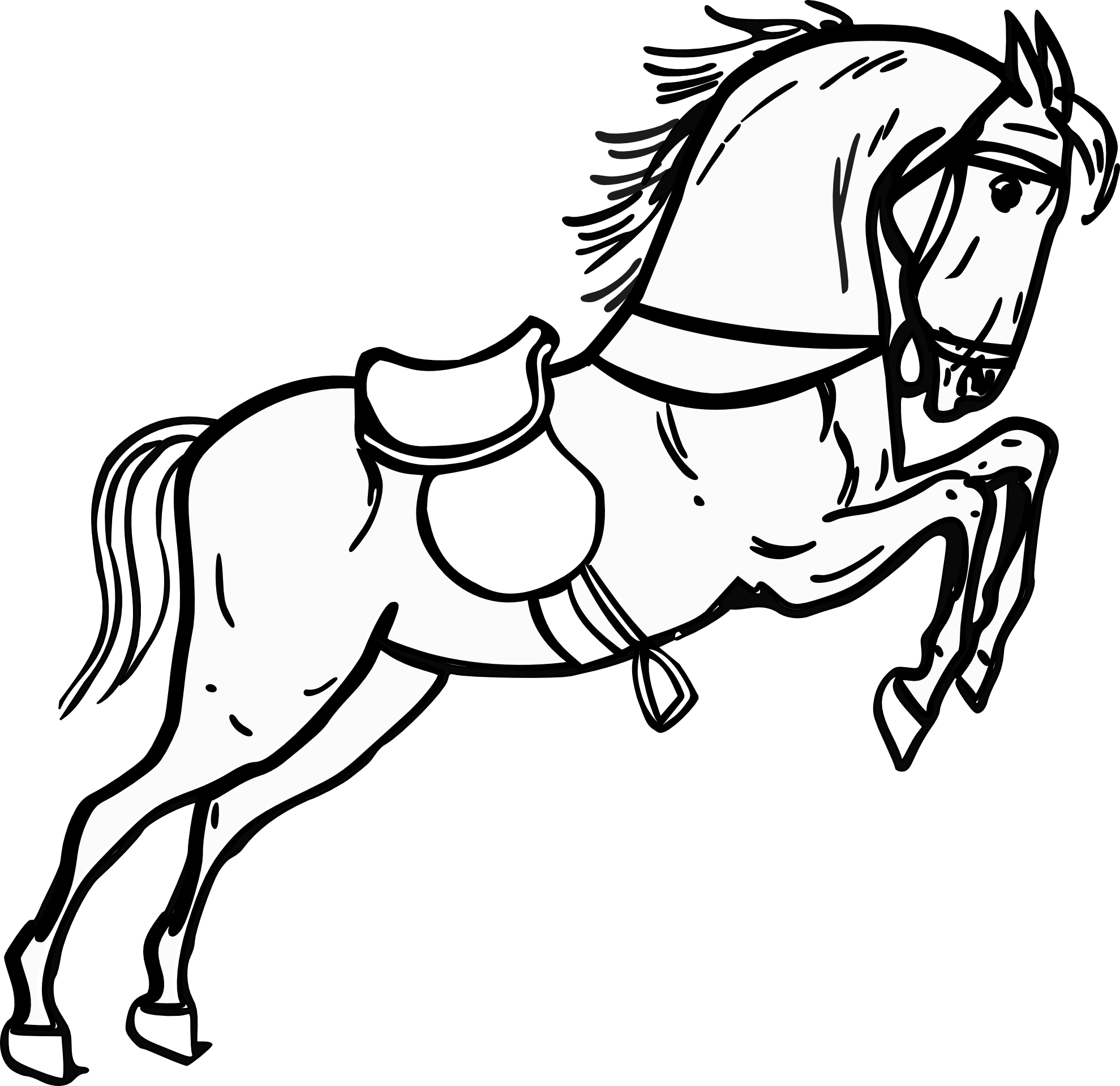 Horse Line Drawing Clip Art