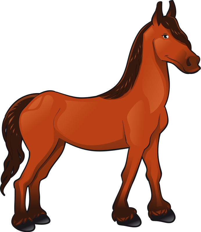692x800 Horse Elegant Transparent Png Clipart Free Download - Horse Line Drawing Clip Art