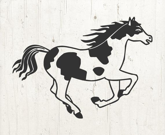 570x466 horse horse clip art horse clipart horse png native etsy - Horse Line Drawing Clip Art