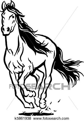 324x470 Collection Of 'running Horse Line Drawing' Download More Than - Horse Line Drawing Clip Art