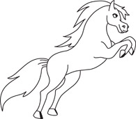 195x171 legs horse clipart, explore pictures - Horse On Hind Legs Drawing