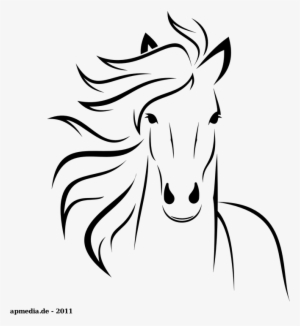 300x326 Horse Png Images Png Cliparts Free Download On Seekpng - Horse Outline Drawing