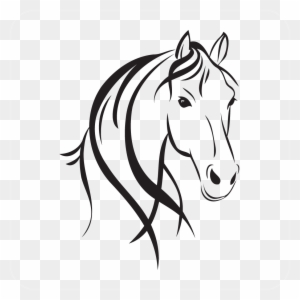 300x300 Rocking Horse Outline - Horse Outline Drawing