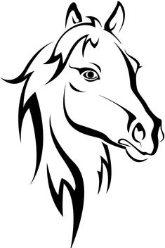 235x352 best horse outline images beautiful horses, pretty horses - Horse Outline Drawing