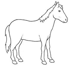 236x230 Free Horse Clip Art Image Outline Drawing Of A Horse - Horse Outline Drawing