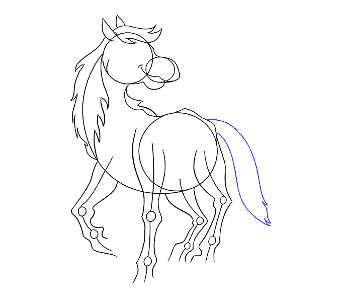 678x600 How To Draw A Cartoon Horse Easy Drawing Guides - Horse Pictures Drawing