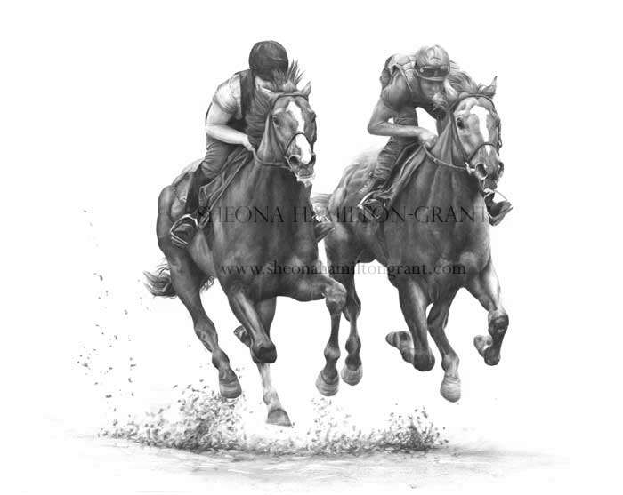 700x557 up running new racing drawing - Horse Racing Drawing
