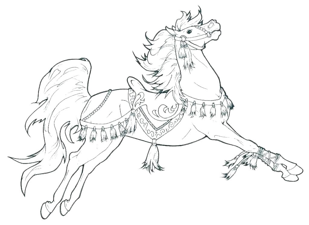 1024x748 Horse Riding Coloring Pages Racing Barrel Color - Horse Riding Drawing