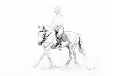 375x250 Horse Riding Drawings For Sale Saatchi Art - Horse Riding Drawing