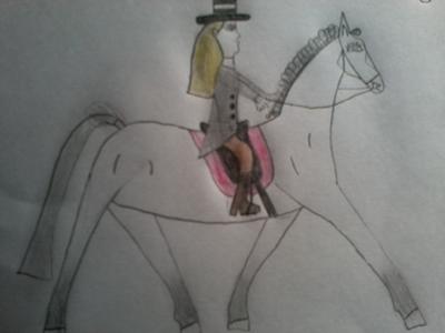 400x300 Horse Riding - Horse Riding Drawing