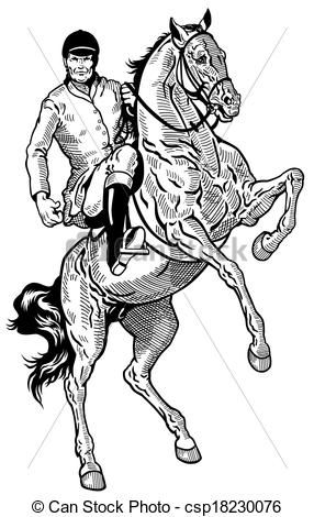 286x470 Horse Rider Drawing - Horse Riding Drawing