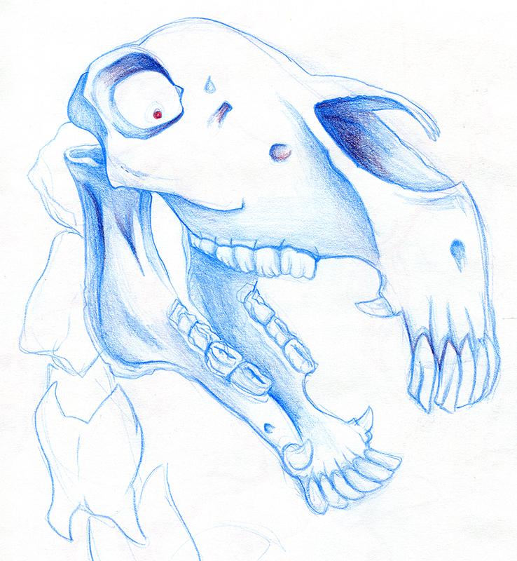 738x800 Evil Horse Skull Sketch Drawing - Horse Skull Drawing