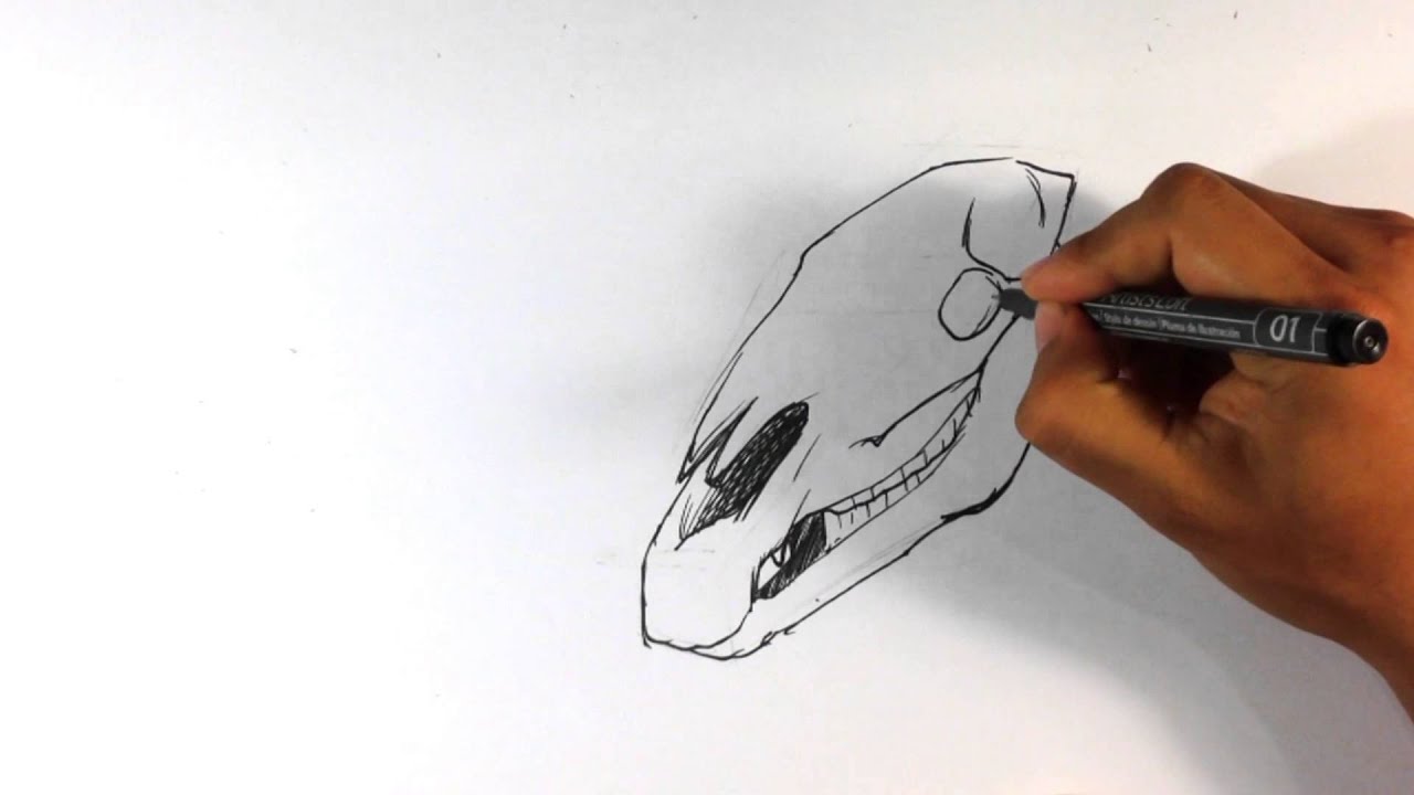 1280x720 How To Draw A Horse Skull - Horse Skull Drawing