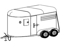 Horse Trailer Drawing