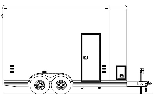580x330 Car Trailers - Horse Trailer Drawing