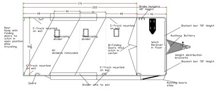 450x188 Creative Ways To Haul Things - Horse Trailer Drawing