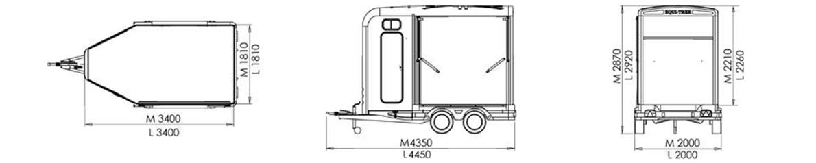 1190x238 The Trail Treka 'm' - Horse Trailer Drawing