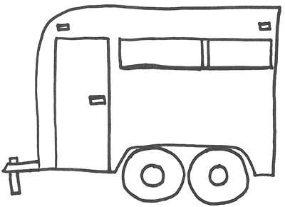 400x290 Be Quicker On The Draw - Horse Trailer Drawing