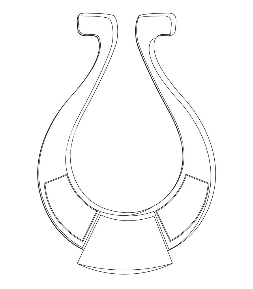 877x1000 horseshoe vector drawing royalty free stock image - Horseshoe Drawing