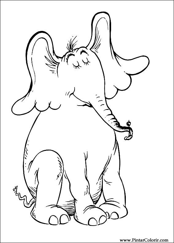 567x794 Drawings To Paint Colour Horton - Horton Drawing