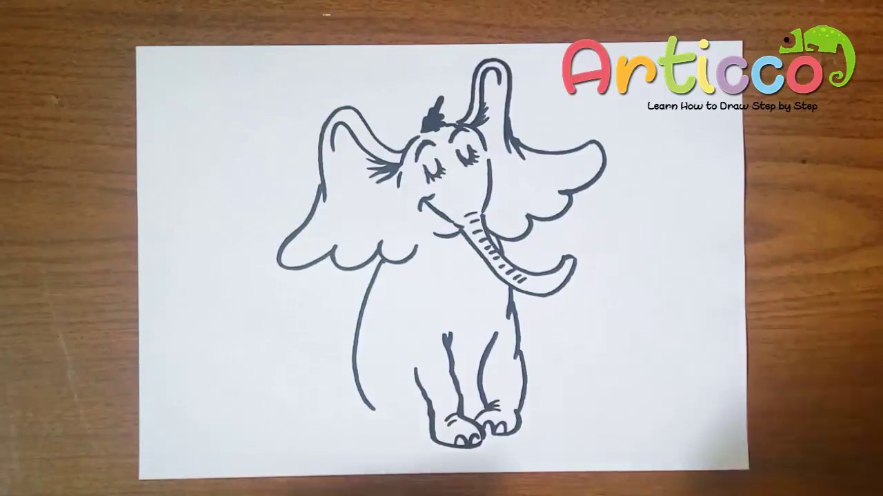 1280x720 How To Draw Horton Hears A Who Step - Horton Drawing