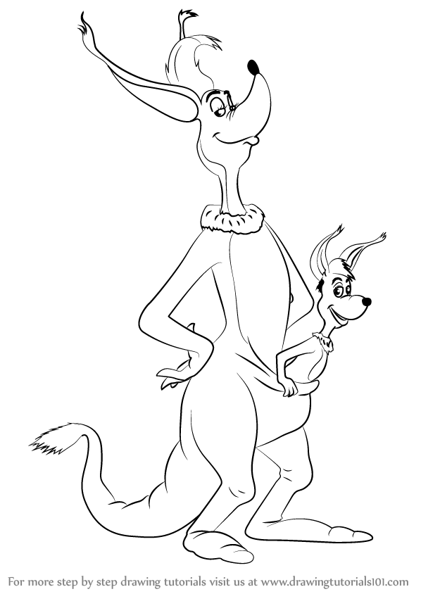 598x844 Learn How To Draw Sour Kangaroo From Horton Hears A Who! - Horton Drawing