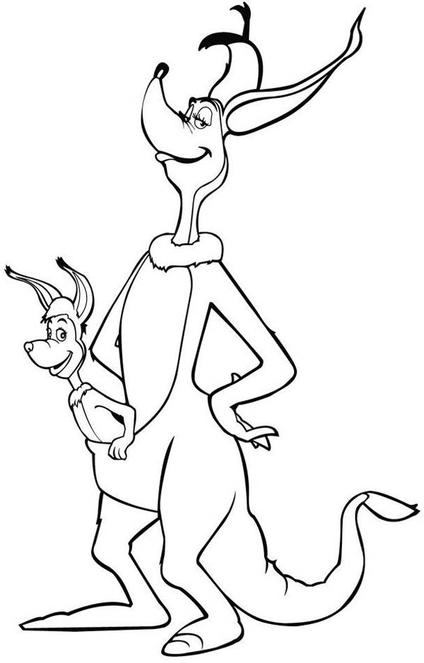 600x939 Cartoon Jane Kangaroo Bring Her Baby In Horton Hears A Who - Horton Hears A Who Drawing