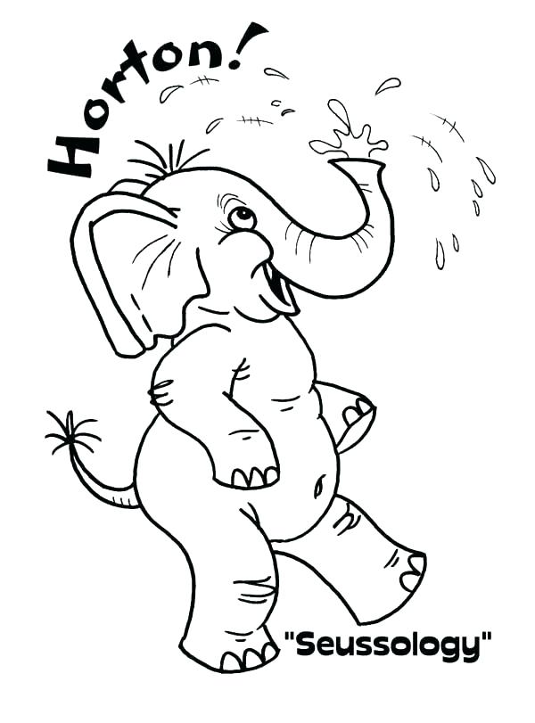 600x811 Hears A Who Coloring Pages Hears A Who Coloring - Horton The Elephant Drawing